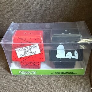 Peanuts New Bioworld 2025 Snoopy Dog House Salt & Pepper ShakerNew